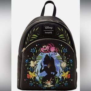 Loungefly Disney Alice in Wonderland Cameo Sillouette Mini Backpack Cheshire Cat